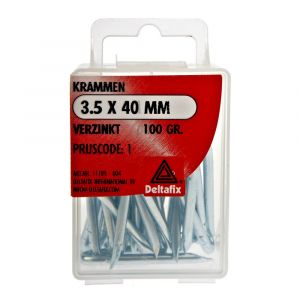 Deltafix krammen verzinkt 3.5x40 mm 100 g 11189