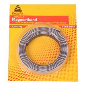 Deltafix magneetband zelfklevend bruin 2 m 12x2 mm 2592