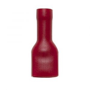 Deltafix kabelschoen vrouw geisoleerd rood 6.3 mm doos 50 stuks 26102