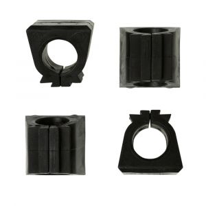 Deltafix buisklemvoet met sluitclip zwart 22 mm 27422