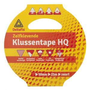 Deltafix ducttape zelfklevend standaard zwart 25 m x 50 mm 543