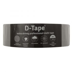 D-Tape ducttape zelfklevend extra kwaliteit verwijderbaar grijs 50 m x 50x0.32 mm 5593
