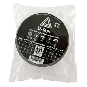 D-Tape ducttape zelfklevend extra kwaliteit verwijderbaar stage gaffer wit 50 m x 50x0.34 mm 5612