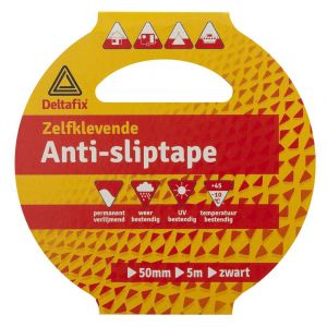 Deltafix anti-sliptape zelfklevend zwart 5 m x 50 mm 570