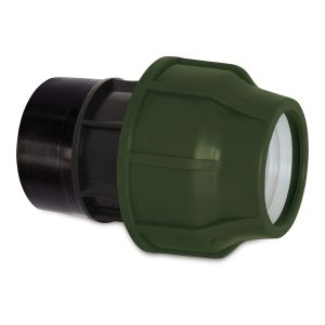 Deltafix tyleen toebehoren aansluitstuk binnen zwart groen 1/2 inch naar 20 mm 69946