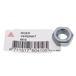 Deltafix moer zeskant verzinkt M12 DIN 934 80412