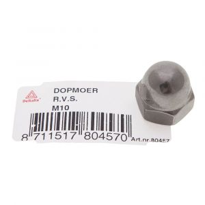 Deltafix dopmoer zeskant RVS A2 M12 DIN 1587 80458