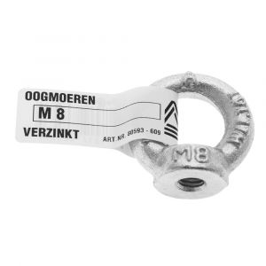 Deltafix oogmoer ringmoer verzinkt M10 DIN 582 80594