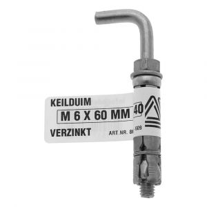 Deltafix keilduim verzinkt M6x60 mmx40 mm 80742