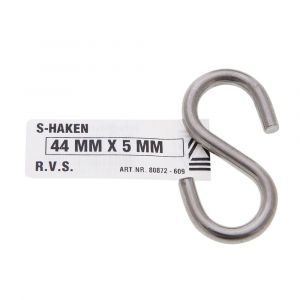 Deltafix S-haak RVS A4 44x5 mm 80872