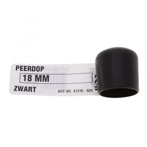 Deltafix peerdop zwart 22 mm 81233