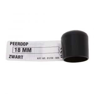 Deltafix peerdop zwart 28 mm 81235