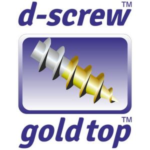 D-Screw Gold-Top afdekkap spaanplaatschroef Torx wit TX 25 blister 36 stuks 12155