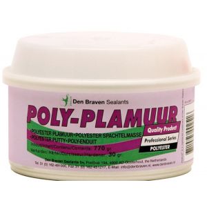 Zwaluw Polyplamuur polyesterplamuur 2-componenten 200 g gebroken wit 200578
