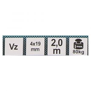 QlinQ voetketting 19x4 mm verzinkt 2 m 1095768
