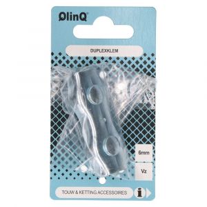 QlinQ duplexstaaldraadklem 6 mm verzinkt 1095881