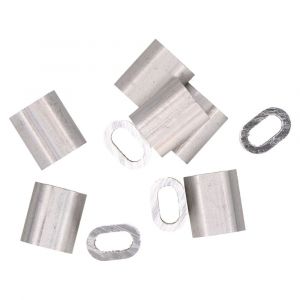 QlinQ persklem 4 mm aluminium set 10 stuks 1095889