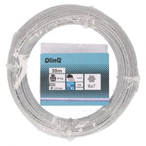 QlinQ staaldraad 2 mm verzinkt 30 m rol 1095928