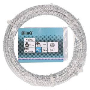 QlinQ staaldraad 3 mm verzinkt 10 m rol 1095929