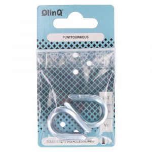 QlinQ puntkous 5 mm verzinkt set 2 stuks 1095948