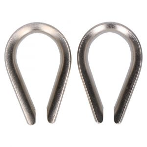 QlinQ puntkous 8 mm groef RVS set 2 stuks 1095953