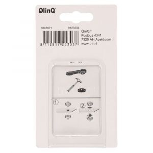 QlinQ zeilring 8 mm vernikkeld set 24 stuks met tool 1095971