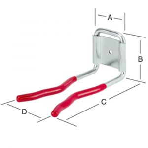 QlinQ wandhaak 46x55x126 mm verzinkt geplastificeerd 1104257