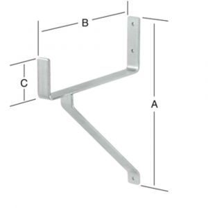 QlinQ zware haak 350x250x80 mm verzinkt 100 kg 1104260