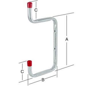 QlinQ wandhaak-plankdrager 267x192x88 mm verzinkt 1104264