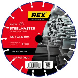 REX Steelmaster diamantzaagblad 125 mm asgat 22.23 mm metaal 7288931