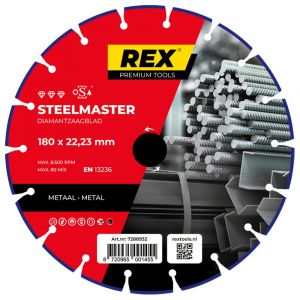 REX Steelmaster diamantzaagblad 180 mm asgat 22.23 mm metaal 7288932