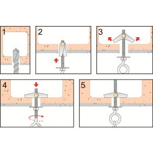 FM AM parapluplug M5x50 mm geleverd met schroef verzinkt 42305401