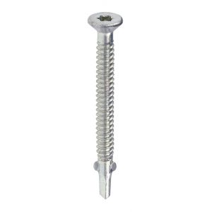 Klimas WSDST vleugelteksschroef 6.3x50 mm verzonken kop Torx T 30 verzinkt KLWSDST63050