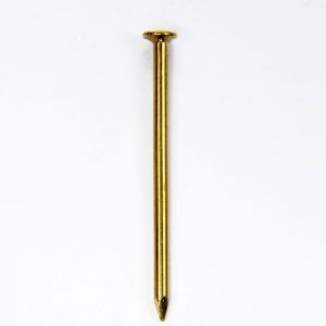 HJZ nagel 1.2x15 mm platte geruite kop messing 1 kg 86931715