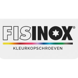 Fisinox kleurkopschroef 4,8x32 mm Torx TX 20 RVS A2 AISI 304 RAL 9005 gitzwart 63732479