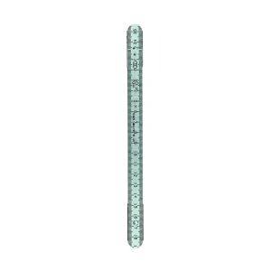 Schuil duimstok aluminium blank 2 m cm-cm RVS scharnier 12 delen 1509