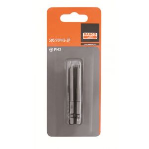 Bahco 59S/70PH 2P bit 1/4 inch 70 mm Phillips PH 1 2 delig 59S/70PH1-2P