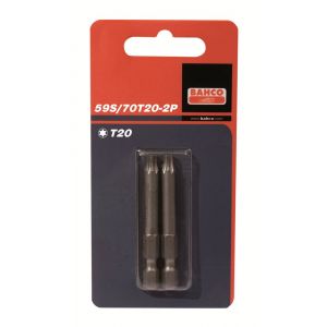 Bahco 59S/70T 2P bit 1/4 inch 70 mm Torx T 25 2 delig 59S/70T25-2P