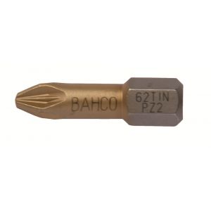 Bahco 62TIN/PZ bit 1/4 inch 25 mm Pozidriv PZ 1 tin 10 delig 62TIN/PZ1