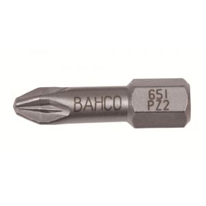 Bahco 65I/PZ bit 1/4 inch 25 mm Pozidriv PZ 2 RVS 10 delig 65I/PZ2