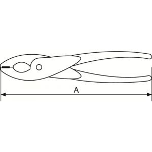 Bahco NS411 vonkvrije gastang AL-BR aluminium brons 200 mm NS411-200