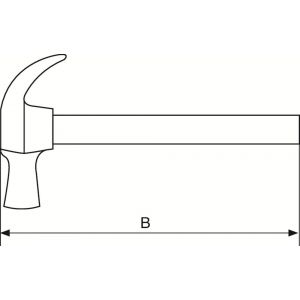 Bahco NS508-FB vonkvrije klauwhamer AL-BR aluminium brons FB 700 g NS508-700-FB