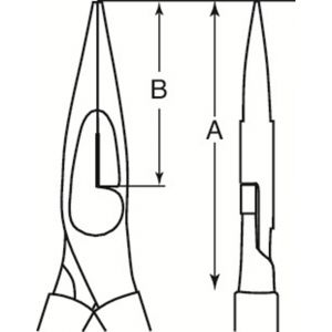 Bahco NSB406 vonkvrije punttang lang CU-BE koper beryllium 160 mm NSB406-160