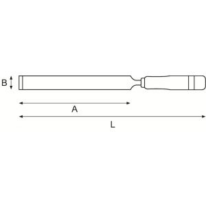 Bahco NS702 vonkvrije schraper AL-BR aluminium brons plat 200 mm NS702-200