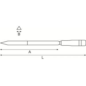 Bahco NSB708 vonkvrije schraper CU-BE koper beryllium driehoek 360 mm NSB708-360