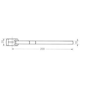 Dormakaba 7411/56 onderspeun enkelwandig stompe deur 45010003