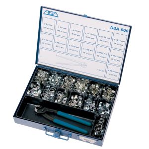 Aba wormschroef slangklemmen assortiment 600 2-EarClip 8190026019