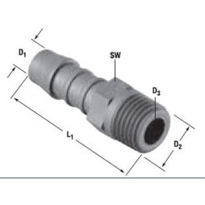 Norma slangverbinder koppeling Normaplast GES 4 M14x1.1/2 inch 7108905004