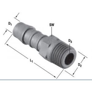 Norma slangverbinder koppeling Normaplast GES 6 R 3/8 inch 7108912006