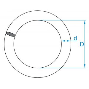 GebuVolco 119 ring dichtgelast 9.00x45 mm ijzer gegalvaniseerd 119.00945.1010